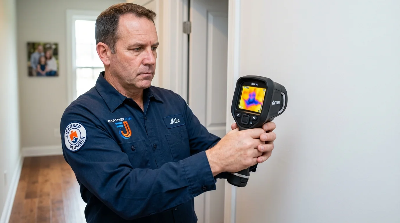 Thermal imaging leak detection by Johns Plumbing LLC in La Grange